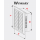 Kratka Wentylacyjna Awenta 110x270mm Biała